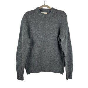 VTG Winona Knits Women's Medium Sweater Gray Wool Blend Long Sleeve Pullover